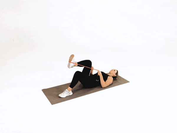 Hamstring Stretch with Resistance Band (Back of Thigh)