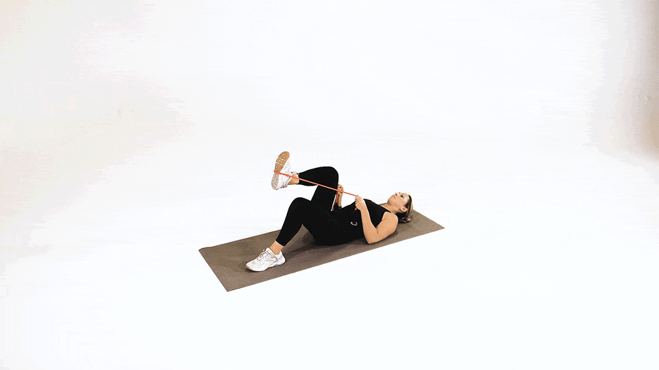 Hamstring Stretch with Resistance Band (Back of Thigh)
