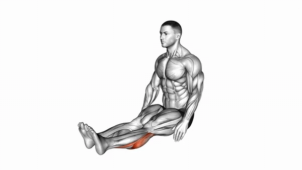 Band Seated Calf Stretch