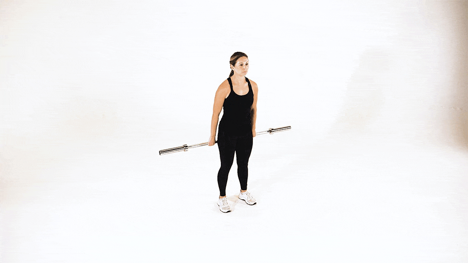 Barbell Behind the Back Shrug