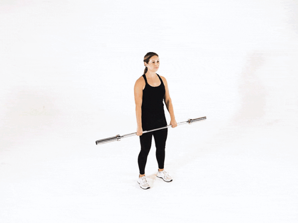 Barbell Hang Clean Below the Knees