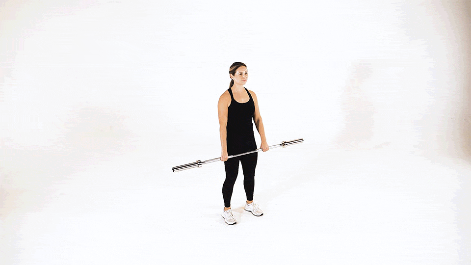 Barbell Hang Clean Below the Knees