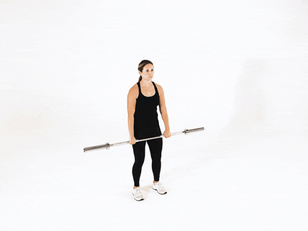 Overhead Barbell Front Raise