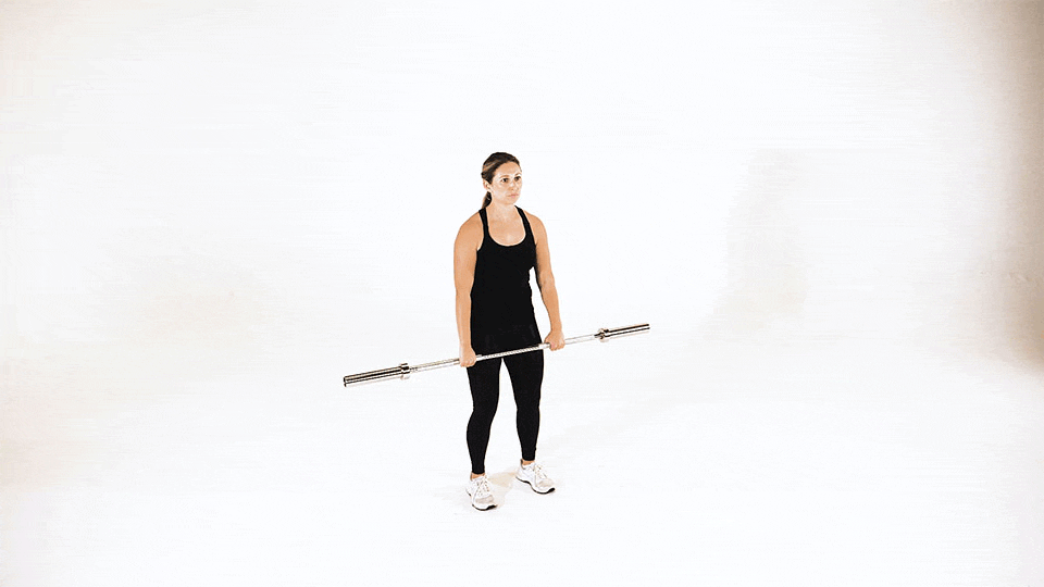 Overhead Barbell Front Raise