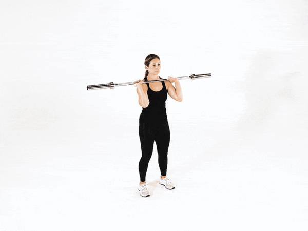 Barbell Jerk Dip Squat