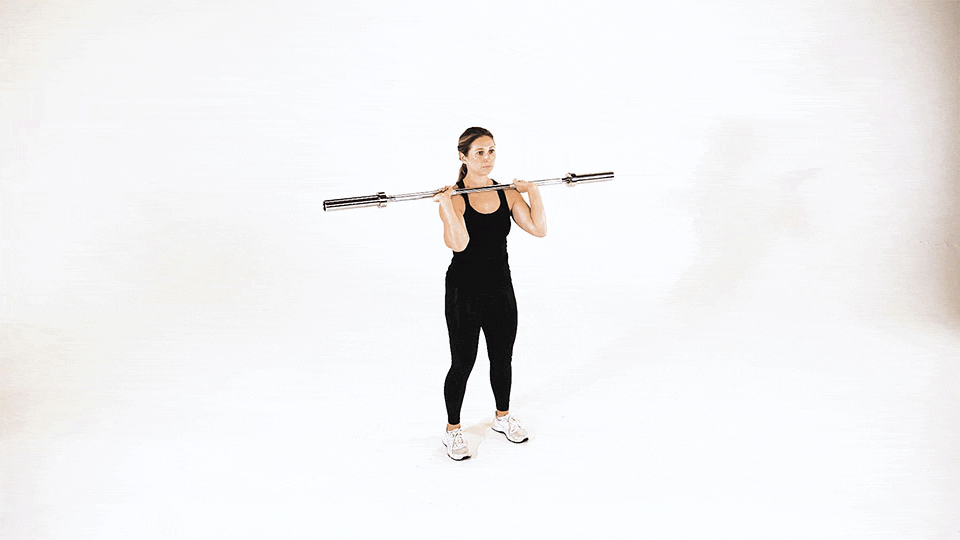 Barbell Jerk Dip Squat