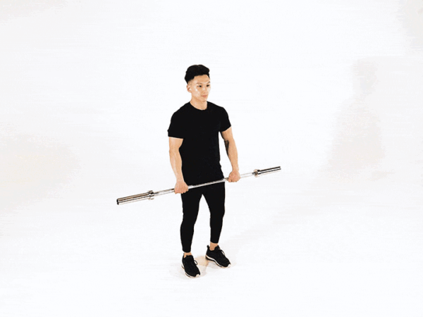 Barbell Clean to Shoulder Position