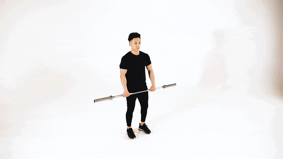 Barbell Clean to Shoulder Position
