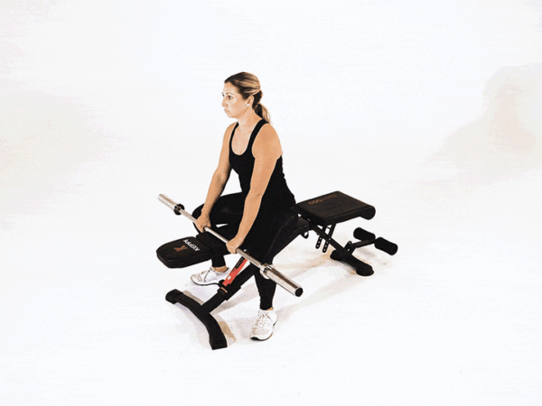 Seated Barbell Front Raise