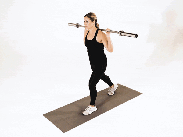Barbell Split Jump Lunge