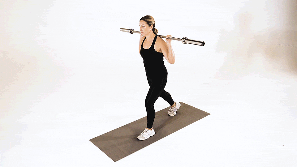 Barbell Split Jump Lunge