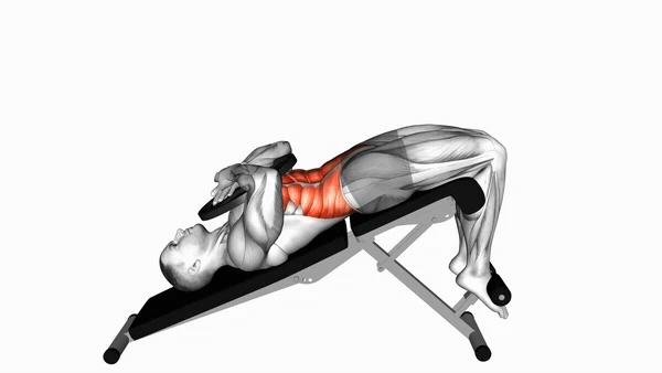 Bench Weighted Decline Crunch