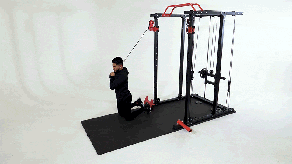 Cable Rotational Crunch Kneeling