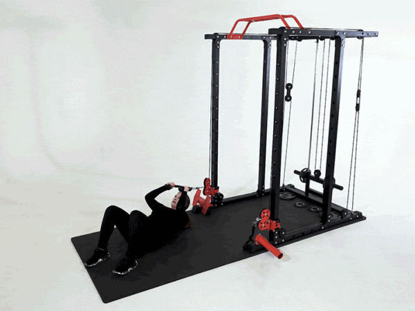 Cable Rotational Crunch Supine