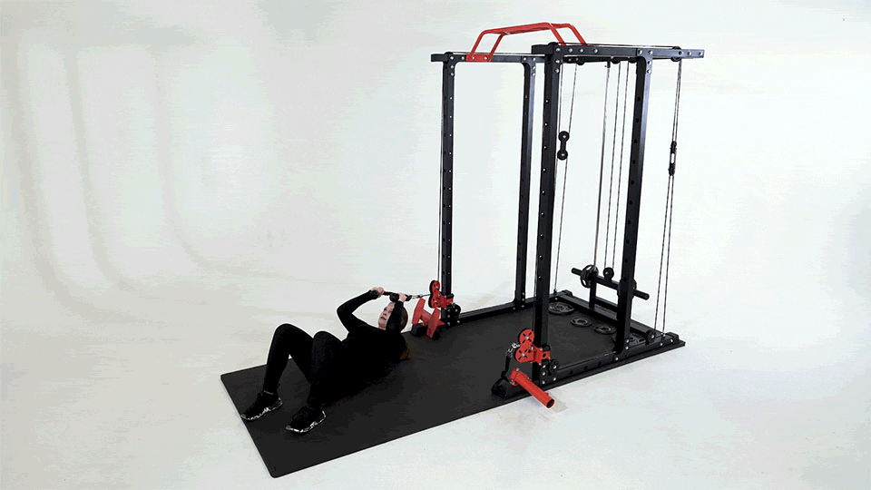 Cable Rotational Crunch Supine