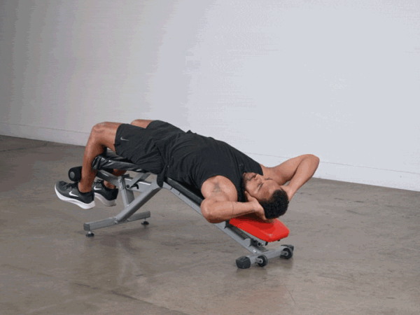 Decline Oblique Crunch