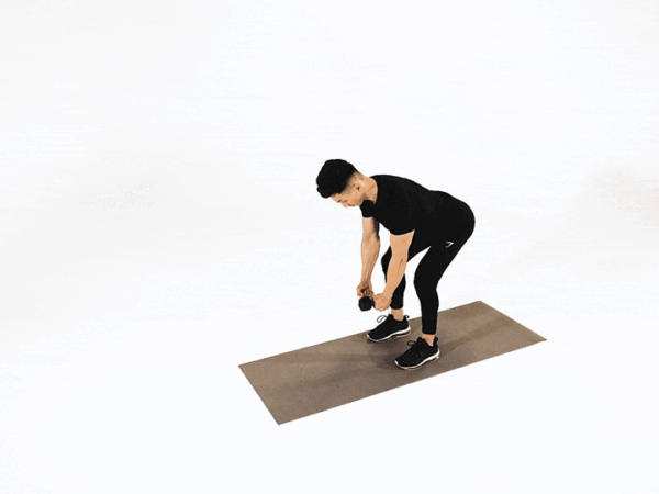 Single-Arm Dumbbell Bent-Over Reverse Fly