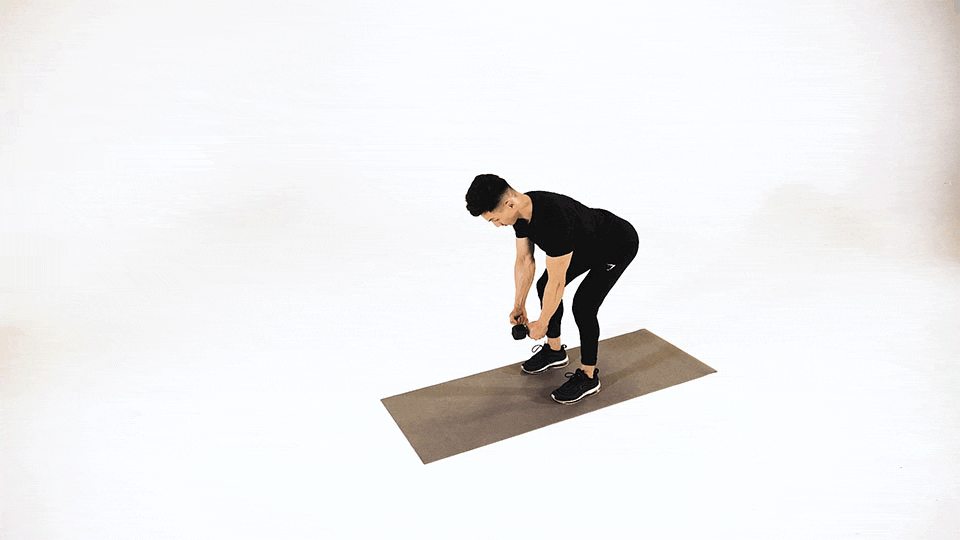Single-Arm Dumbbell Bent-Over Reverse Fly