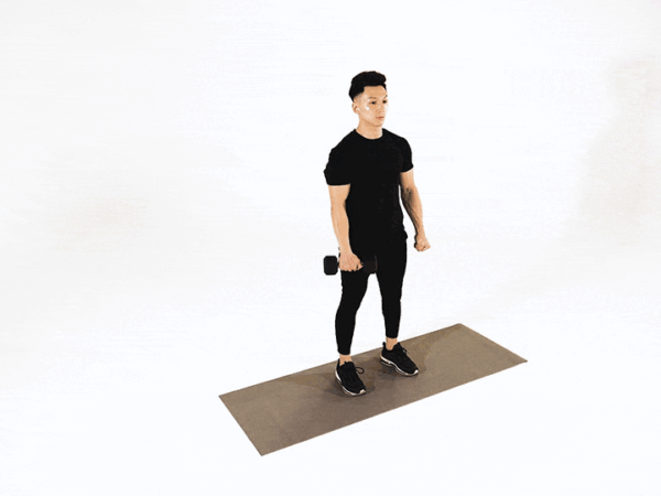 Dumbbell Front Raise (Single Arm)