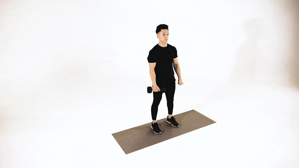 Dumbbell Front Raise (Single Arm)