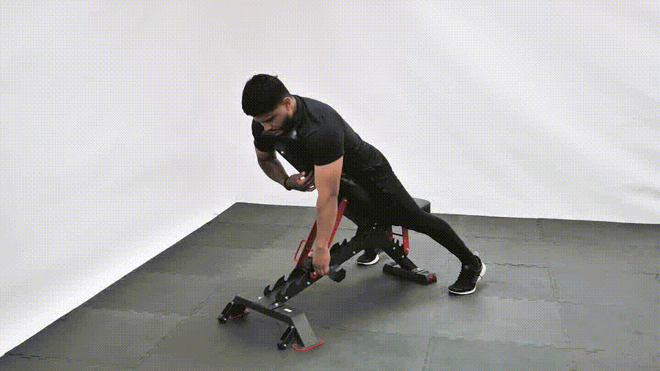 Dumbbell One Arm Rear Row Prone