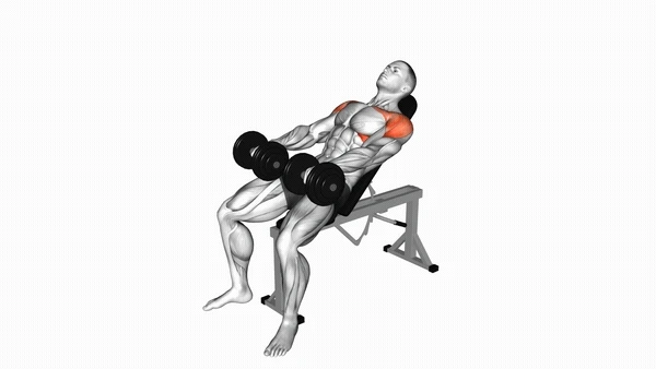 Dumbbell Front Raise on Incline Bench (Hammer Grip)