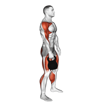 One Arm Kettlebell Clean
