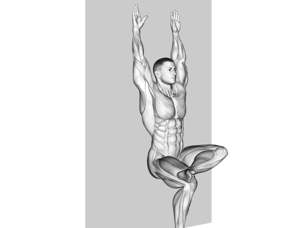 Single-Leg Wall Squat