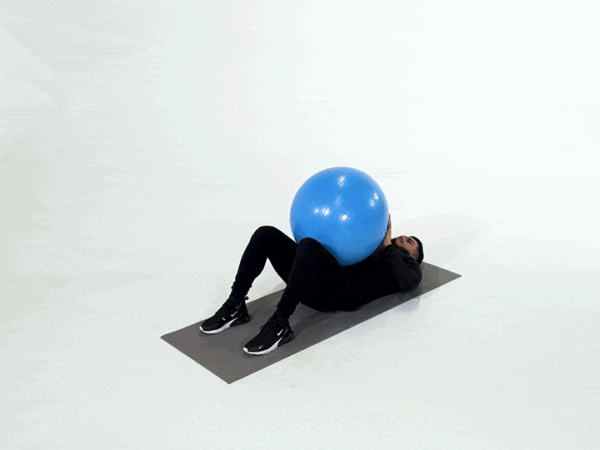 Stability Ball Ab Curl