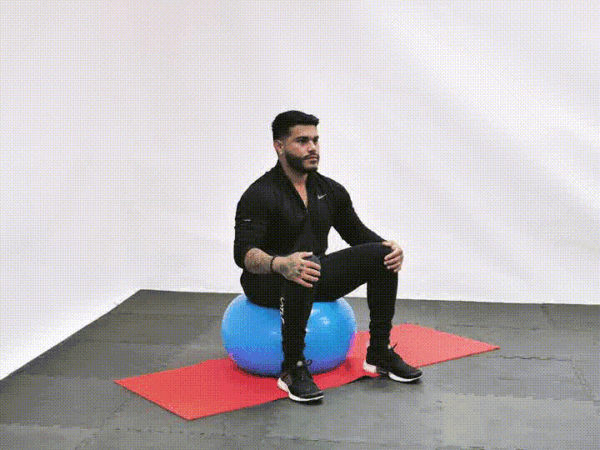Stability Ball Back Stretch