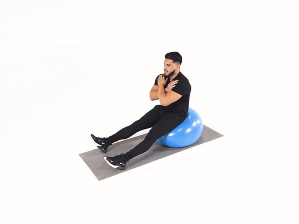Stability Ball Hamstring Stretch