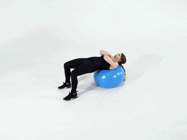 Stability Ball Hip Thrust