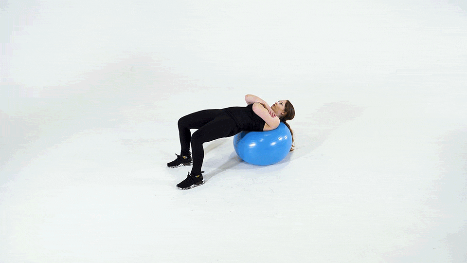 Stability Ball Hip Thrust