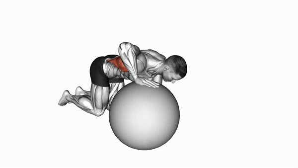 Stability Ball Lat Stretch