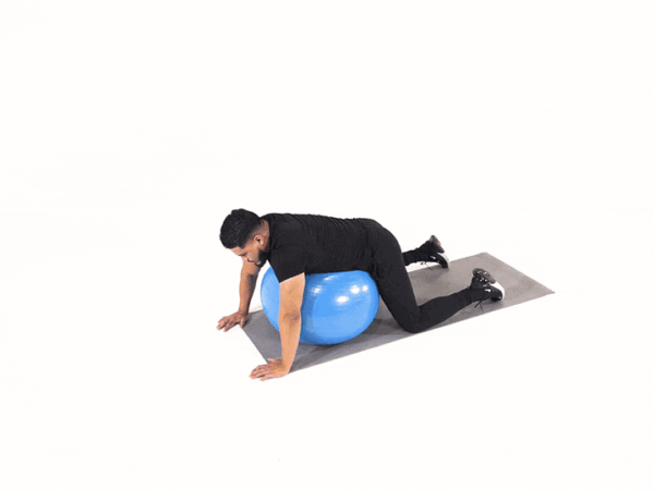 Stability Ball Low Back Stretch