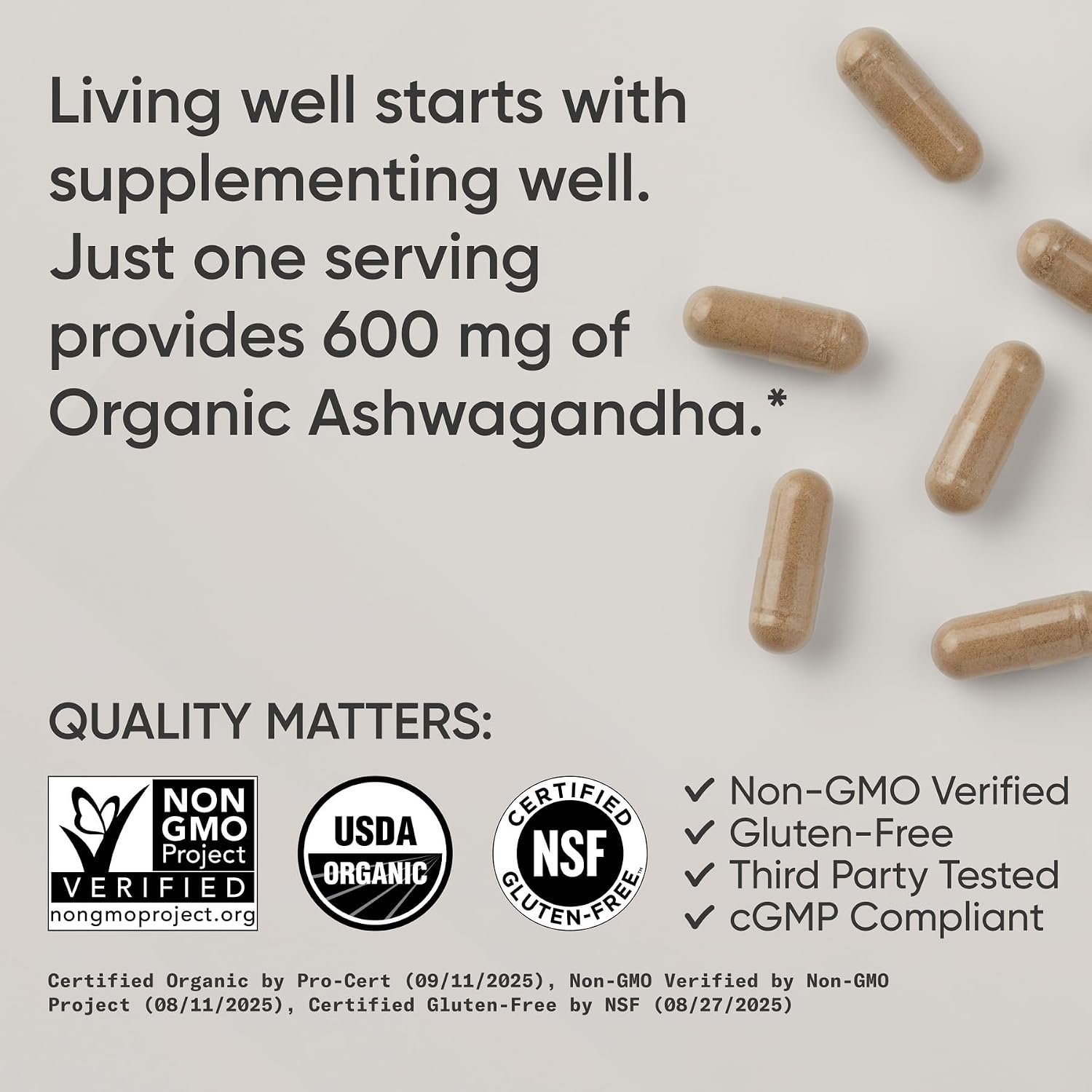 Sports Research® Ashwagandha w/Coconut MCT Oil, 60 Softgels - Image 4