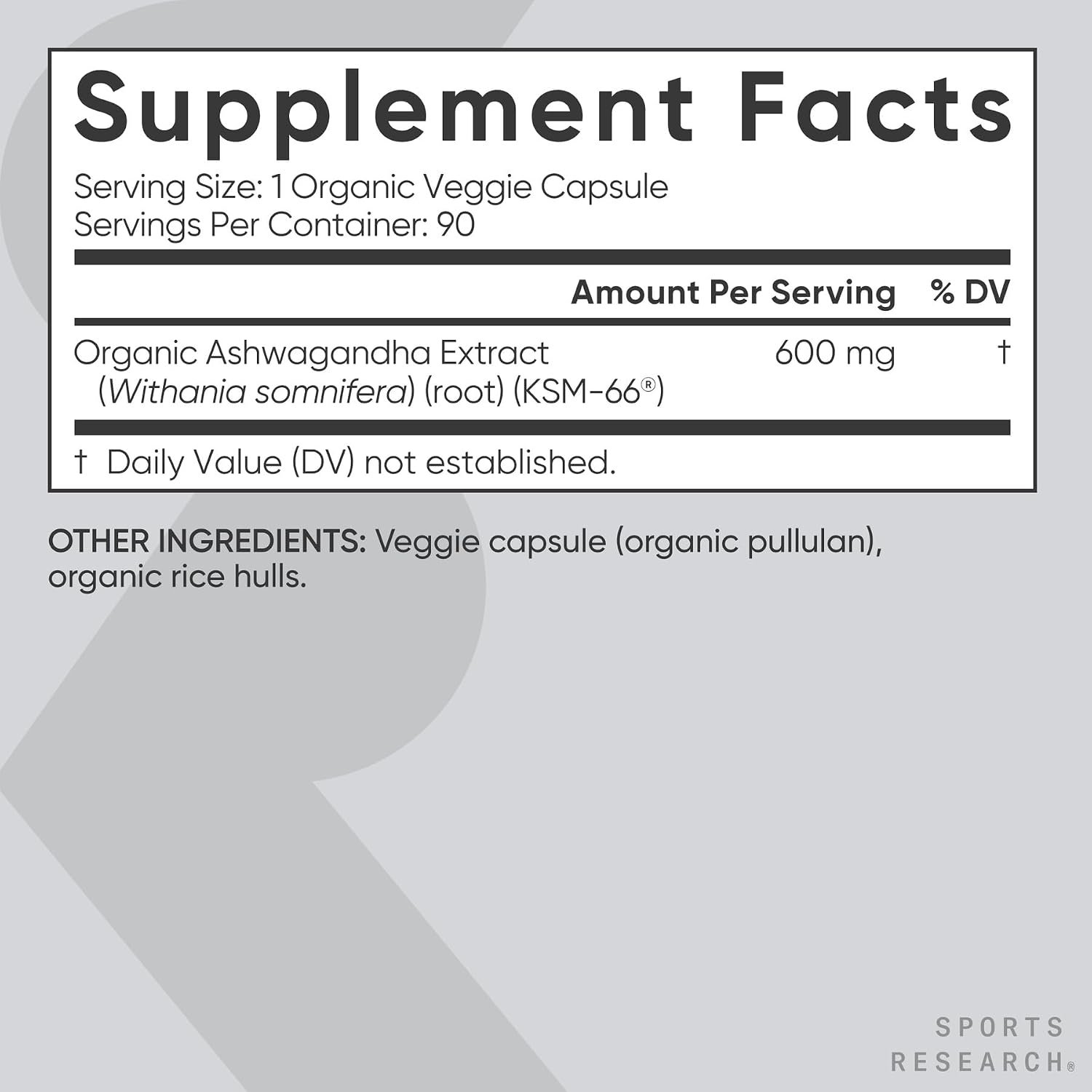 Sports Research® Ashwagandha w/Coconut MCT Oil, 60 Softgels - Image 5