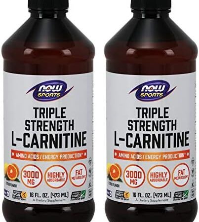 NOW Foods: L-Carnitine Liquid 3000mg, 16 oz (2 Pack)