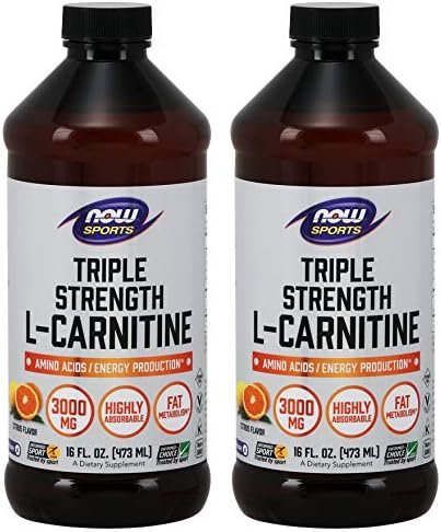 NOW Foods: L-Carnitine Liquid 3000mg, 16 oz (2 Pack)