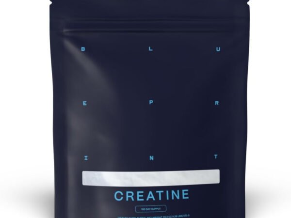 Blueprint Bryan Johnson Creatine Monohydrate Powder – Amino Acid Powder - Supplement Supports Muscle Recovery, Strength & Focus – Unflavored Creatine for Women & Men – 5g Dose – 100 Servings