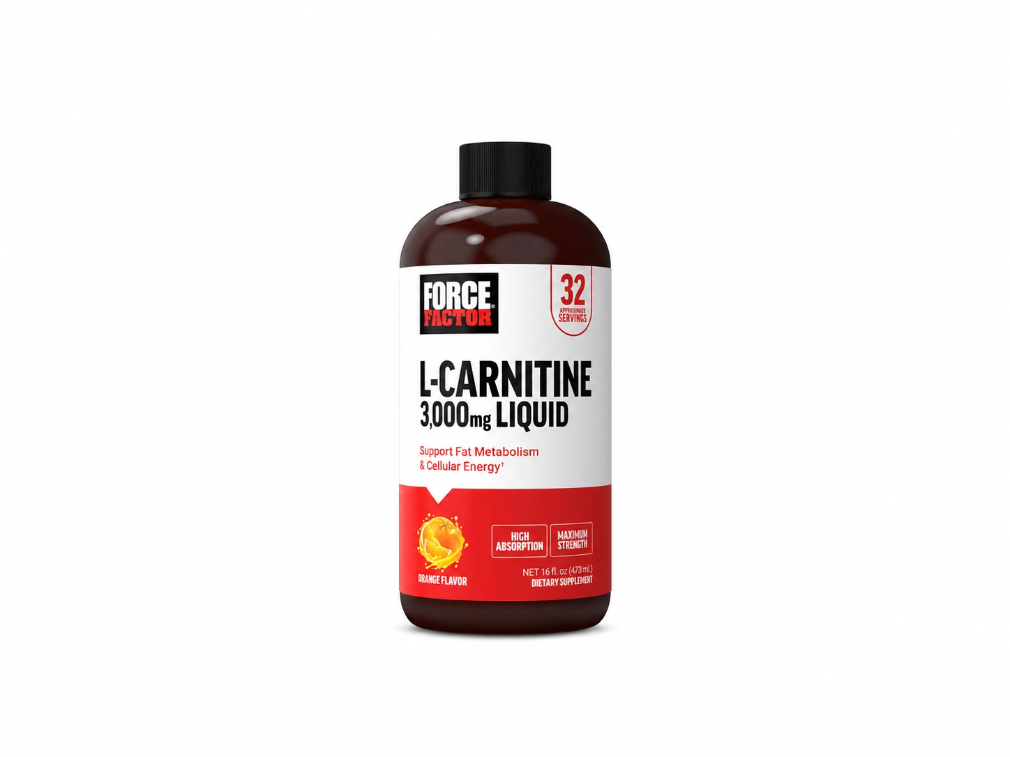 Force Factor L-Carnitine liquid bottle