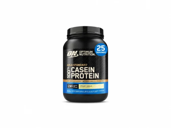 Optimum Nutrition Gold Standard Casein Protein Powder, Vanilla, 2 LB