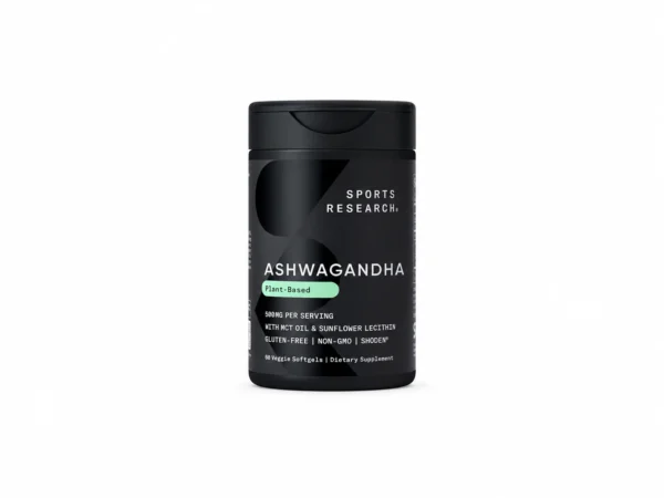 Sports Research® Ashwagandha w/Coconut MCT Oil, 60 Softgels
